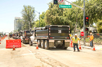 Beverly Hills N. Santa Monica Blvd. Reconstruction Site Walk 6/16/17